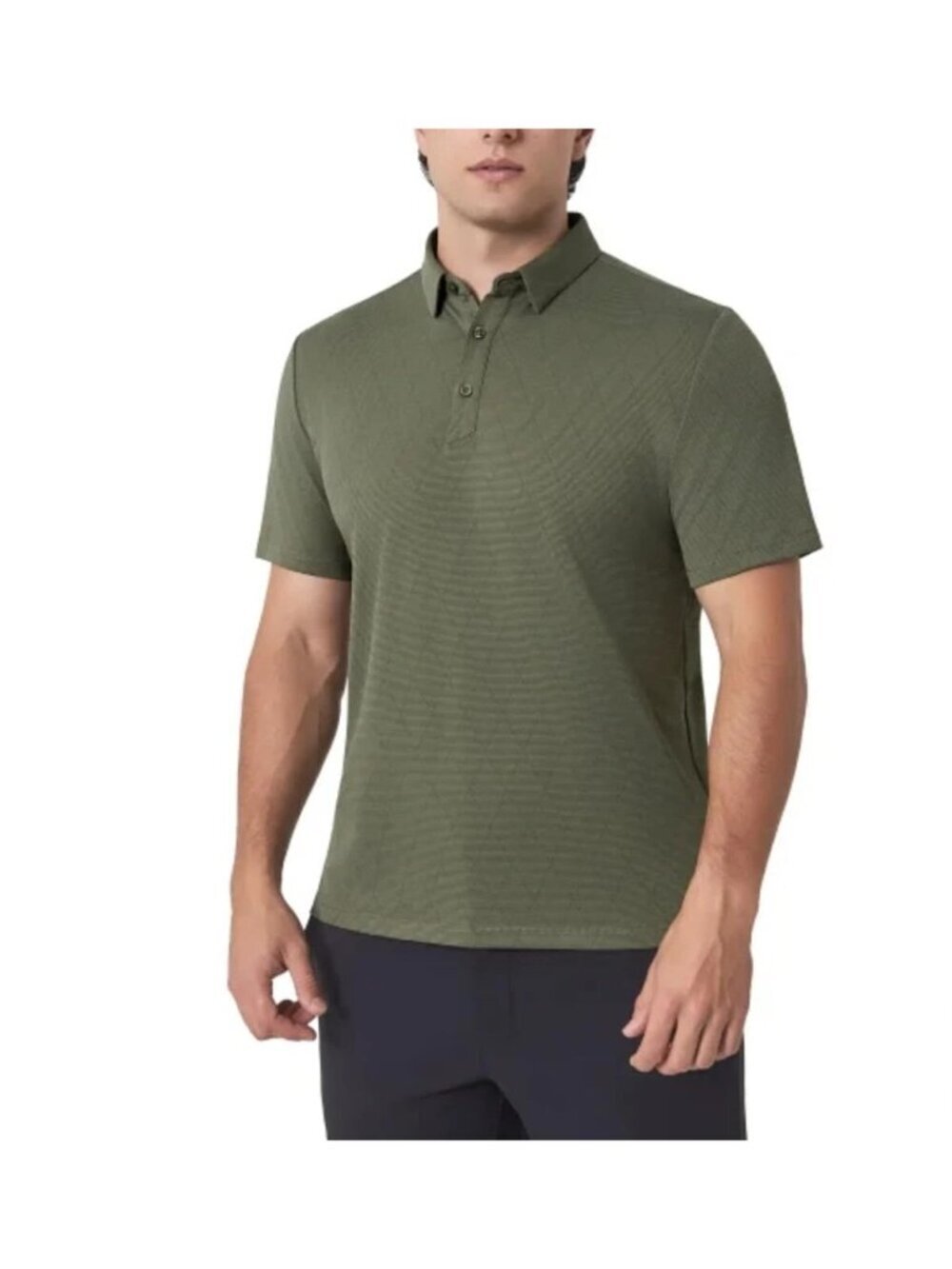 NWOT Modern Ambition Men's XL Olive Polo Shirt  Polyester C1183